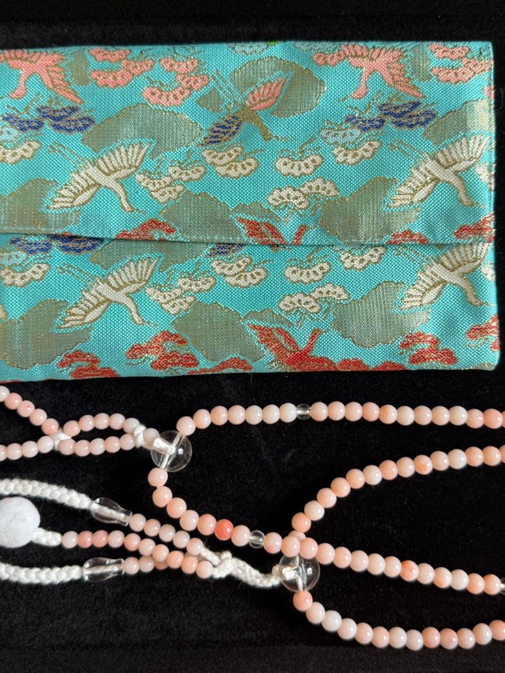 Prayer Beads with Brocade case